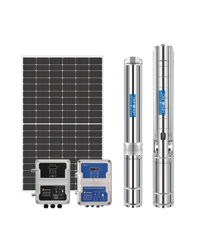 Bomba sumergible solar de CC